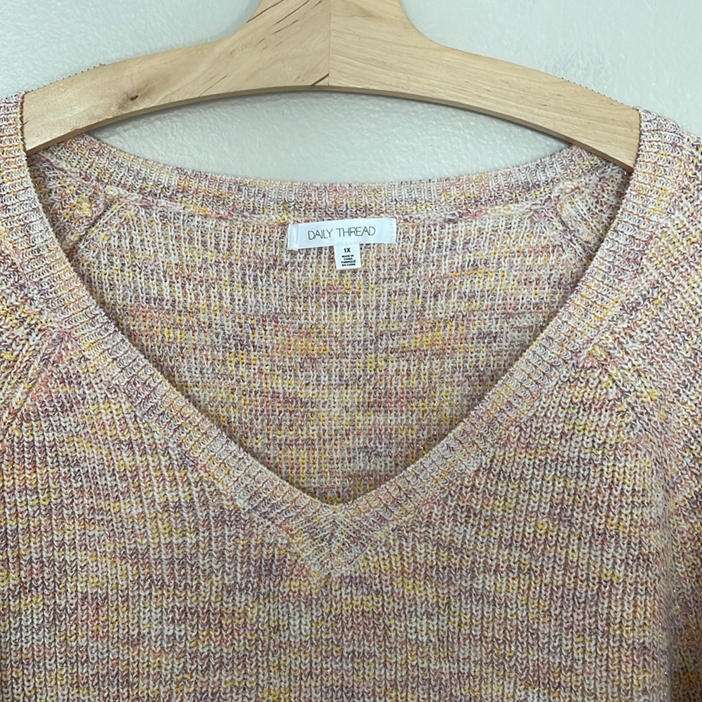 NWT Daily Thread Ripe Guava Sweater. 1X - Picture 2 of 8